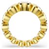 Anillo Imber con cortes redondos mixtos, blanco, chapado en tono dorado