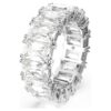 Anillo Matrix Vittore con corte baguette, blanco, chapado en rodio Anillo Matrix Vittore con corte baguette, blanco, chapado en rodio