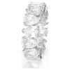 Anillo Matrix Vittore con corte en pera, blanco, acabado plateado