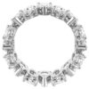 Anillo Matrix Vittore con corte en pera, blanco, acabado plateado