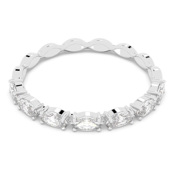 Anillo Matrix Vittore con corte marquesa, blanco, chapado en rodio Anillo Matrix Vittore con corte marquesa, blanco, chapado en rodio