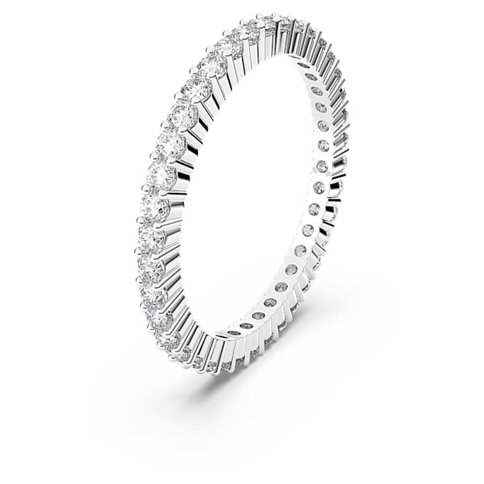 Anillo Matrix Vittore de corte redondo, blanco, acabado plateado Anillo Matrix Vittore de corte redondo, blanco, acabado plateado