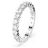 Anillo Matrix Vittore de corte redondo, blanco, acabado plateado Anillo Matrix Vittore de corte redondo, blanco, acabado plateado