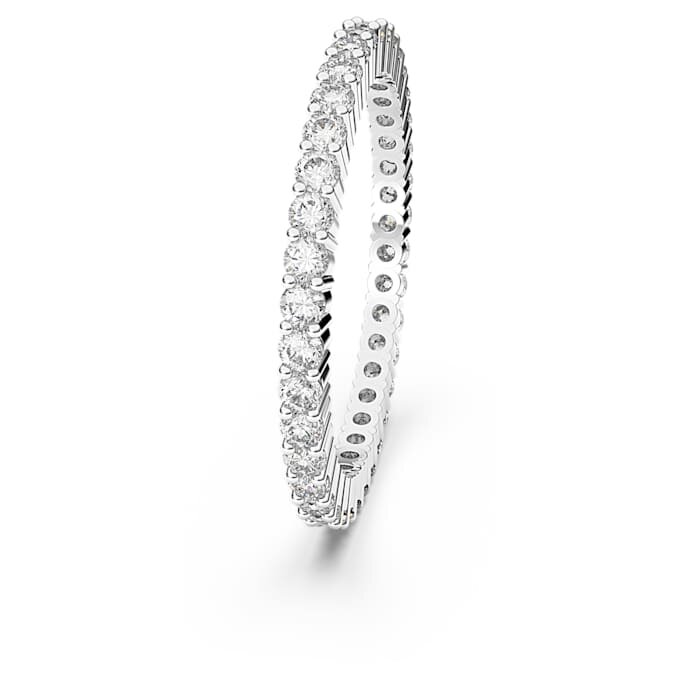 Anillo Matrix Vittore de corte redondo, blanco, acabado plateado Anillo Matrix Vittore de corte redondo, blanco, acabado plateado
