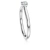 Anillo solitario «Eternity» con diamantes cultivados en laboratorio, 0,25 quilates en total, forma redonda, plata de ley Anillo solitario «Eternity» con diamantes cultivados en laboratorio, 0,25 quilates en total, forma redonda, plata de ley
