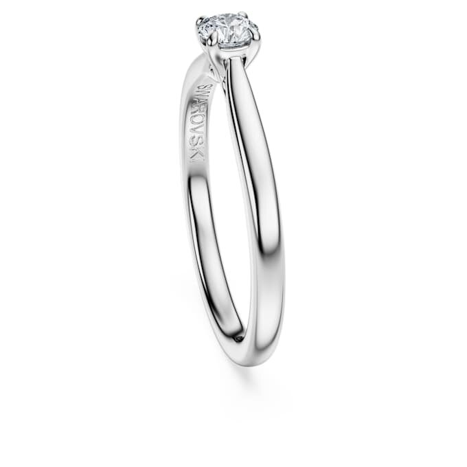 Anillo solitario «Eternity» con diamantes cultivados en laboratorio, 0,25 quilates en total, forma redonda, plata de ley Anillo solitario «Eternity» con diamantes cultivados en laboratorio, 0,25 quilates en total, forma redonda, plata de ley