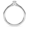Anillo solitario «Eternity» con diamantes cultivados en laboratorio, 0,25 quilates en total, forma redonda, plata de ley Anillo solitario «Eternity» con diamantes cultivados en laboratorio, 0,25 quilates en total, forma redonda, plata de ley