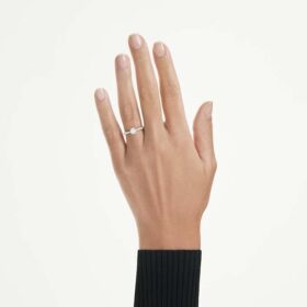 Anillo solitario Eternity con diamantes cultivados en laboratorio, 1,2 ct en total, forma redonda, oro blanco de 14K Anillo solitario Eternity con diamantes cultivados en laboratorio, 1,2 ct en total, forma redonda, oro blanco de 14K