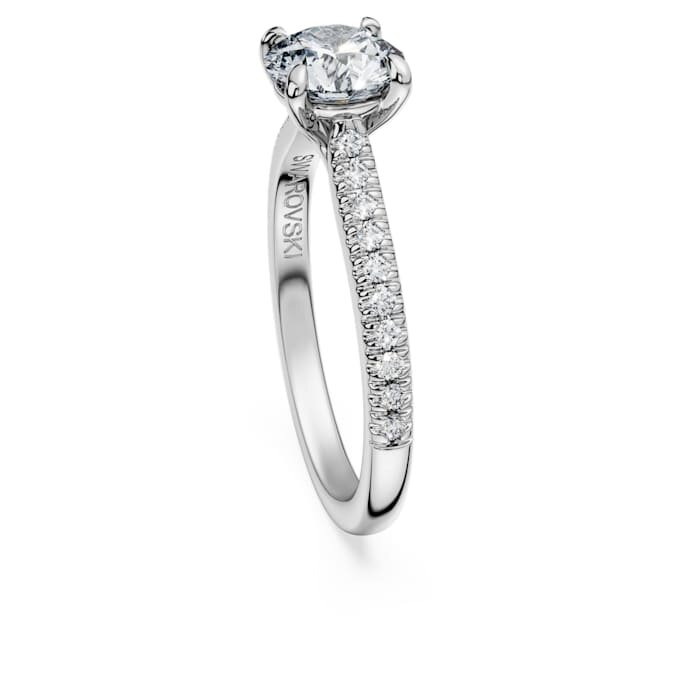 Anillo solitario Eternity con diamantes cultivados en laboratorio, 1,2 ct en total, forma redonda, oro blanco de 14K Anillo solitario Eternity con diamantes cultivados en laboratorio, 1,2 ct en total, forma redonda, oro blanco de 14K