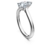 Anillo solitario Eternity con diamantes cultivados en laboratorio, 1 ct en total, talla pera, oro blanco de 14K Anillo solitario Eternity con diamantes cultivados en laboratorio, 1 ct en total, talla pera, oro blanco de 14K