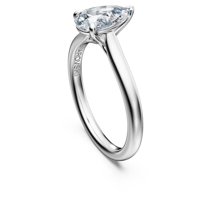 Anillo solitario Eternity con diamantes cultivados en laboratorio, 1 ct en total, talla pera, oro blanco de 14K Anillo solitario Eternity con diamantes cultivados en laboratorio, 1 ct en total, talla pera, oro blanco de 14K