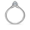 Anillo solitario Eternity con diamantes cultivados en laboratorio, 1 ct en total, talla pera, oro blanco de 14K Anillo solitario Eternity con diamantes cultivados en laboratorio, 1 ct en total, talla pera, oro blanco de 14K