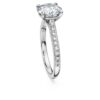 Anillo solitario Eternity con diamantes cultivados en laboratorio, 2,2 ct en total, forma redonda, oro blanco de 14K Anillo solitario Eternity con diamantes cultivados en laboratorio, 2,2 ct en total, forma redonda, oro blanco de 14K