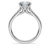 Anillo solitario Eternity con diamantes cultivados en laboratorio, 2,2 ct en total, forma redonda, oro blanco de 14K Anillo solitario Eternity con diamantes cultivados en laboratorio, 2,2 ct en total, forma redonda, oro blanco de 14K
