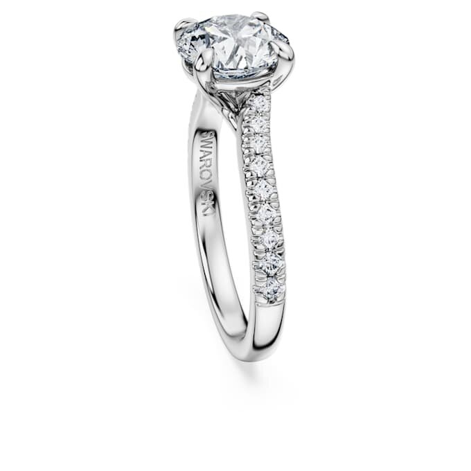 Anillo solitario Eternity con diamantes cultivados en laboratorio, 2,25 ct en total, forma redonda, oro blanco de 14K Anillo solitario Eternity con diamantes cultivados en laboratorio, 2,25 ct en total, forma redonda, oro blanco de 14K