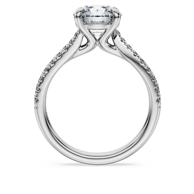 Anillo solitario Eternity con diamantes cultivados en laboratorio, 2,25 ct en total, forma redonda, oro blanco de 14K Anillo solitario Eternity con diamantes cultivados en laboratorio, 2,25 ct en total, forma redonda, oro blanco de 14K