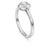 Anillo solitario Eternity con diamantes cultivados en laboratorio de 0,5 ct en total, forma de corazón, plata de ley Anillo solitario Eternity con diamantes cultivados en laboratorio de 0,5 ct en total, forma de corazón, plata de ley