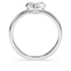 Anillo solitario Eternity con diamantes cultivados en laboratorio de 0,5 ct en total, forma de corazón, plata de ley Anillo solitario Eternity con diamantes cultivados en laboratorio de 0,5 ct en total, forma de corazón, plata de ley