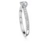 Anillo solitario Eternity con diamantes cultivados en laboratorio de 0,7 ct en total, forma redonda, oro blanco de 14K Anillo solitario Eternity con diamantes cultivados en laboratorio de 0,7 ct en total, forma redonda, oro blanco de 14K