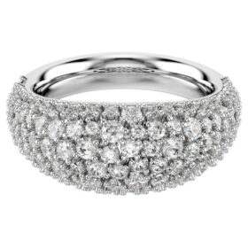 Anillo Sublima blanco, chapado en rodio