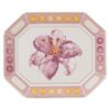 Bandeja Idyllia de porcelana, motivo de cristales, flor, pequeña, rosa Bandeja Idyllia de porcelana, motivo de cristales, flor, pequeña, rosa