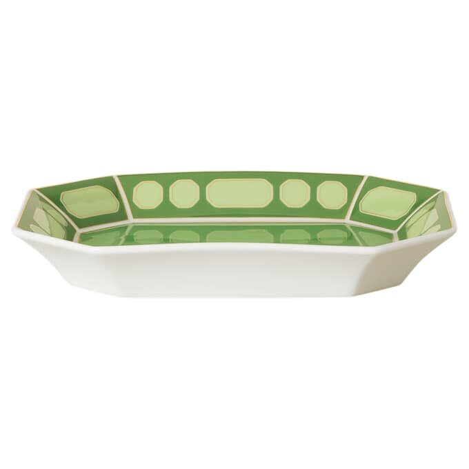 Bandeja Signum de porcelana, grande, verde Bandeja Signum de porcelana, grande, verde
