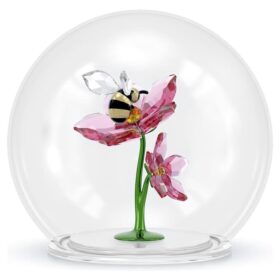 Bola de cristal «Idyllia» con abeja y flores