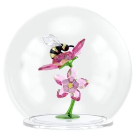 Bola de cristal «Idyllia» con abeja y flores