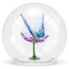 Bola de cristal Idyllia con mariposa y flor Bola de cristal Idyllia con mariposa y flor