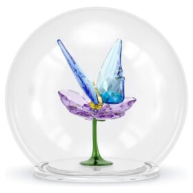 Bola de cristal Idyllia con mariposa y flor