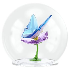Bola de cristal Idyllia con mariposa y flor