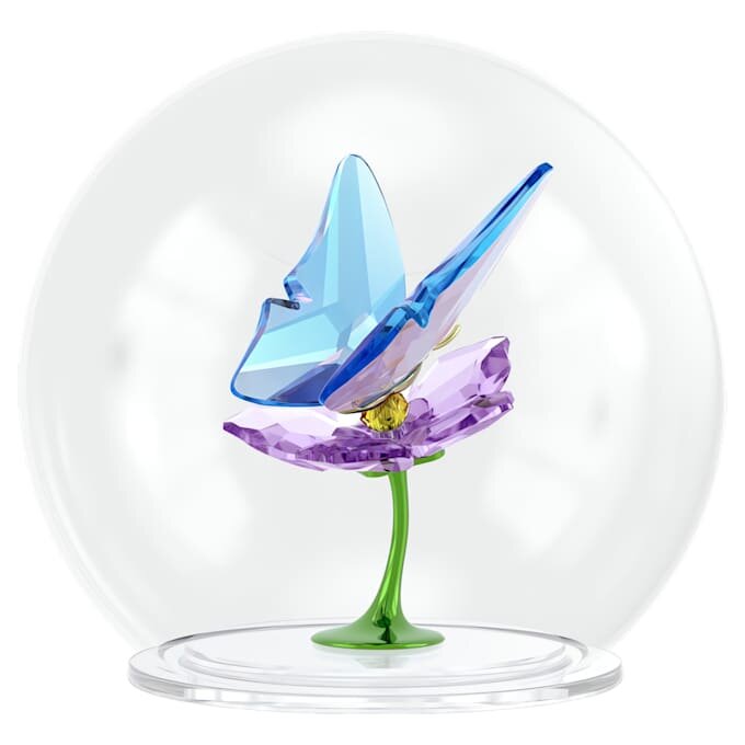 Bola de cristal Idyllia con mariposa y flor Bola de cristal Idyllia con mariposa y flor