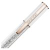 Bolígrafo Crystalline blanco, chapado en tono oro rosa