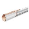 Bolígrafo Crystalline blanco, chapado en tono oro rosa