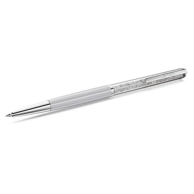 Bolígrafo Crystalline gris, lacado en gris, cromado Bolígrafo Crystalline gris, lacado en gris, cromado