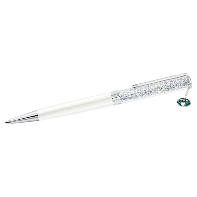 Bolígrafo Crystalline New Giant, blanco, cromado Bolígrafo Crystalline New Giant, blanco, cromado