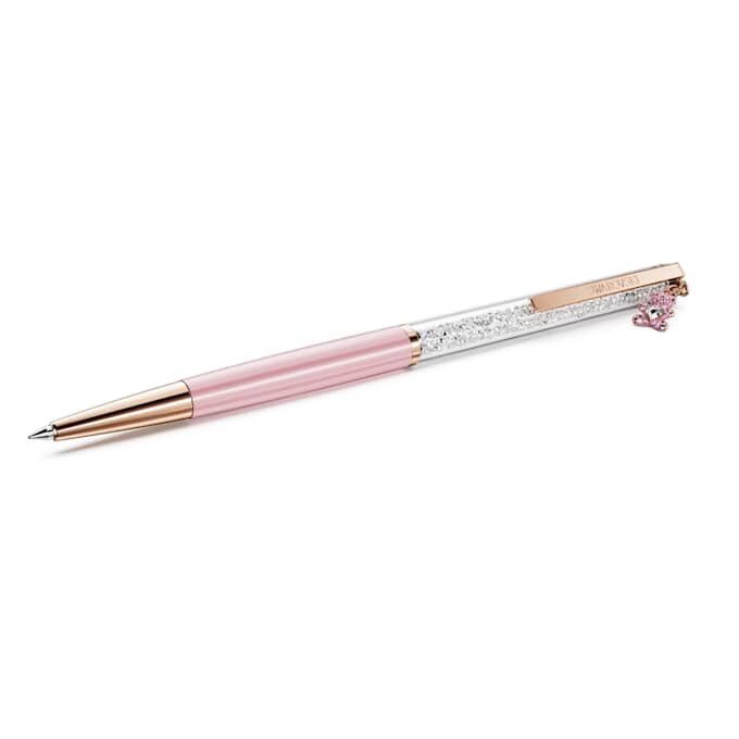 Bolígrafo Crystalline Teddy, rosa, lacado en rosa, chapado en tono oro rosa Bolígrafo Crystalline Teddy, rosa, lacado en rosa, chapado en tono oro rosa