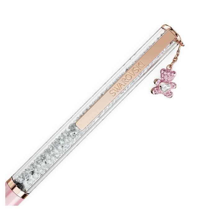 Bolígrafo Crystalline Teddy, rosa, lacado en rosa, chapado en tono oro rosa Bolígrafo Crystalline Teddy, rosa, lacado en rosa, chapado en tono oro rosa