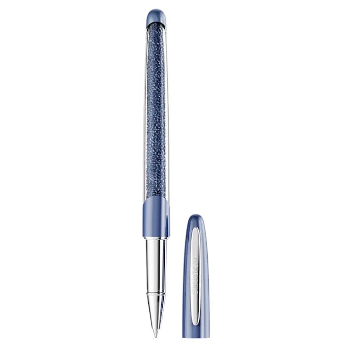 Bolígrafo de bola Crystalline azul, cromado Bolígrafo de bola Crystalline azul, cromado