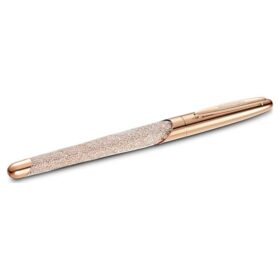 Bolígrafo de bola Crystalline en tono oro rosa, chapado en tono oro rosa