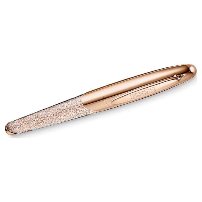 Bolígrafo de bola Crystalline en tono oro rosa, chapado en tono oro rosa Bolígrafo de bola Crystalline en tono oro rosa, chapado en tono oro rosa