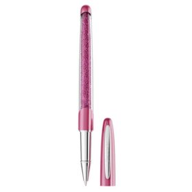 Bolígrafo roller Crystalline rosa, cromado