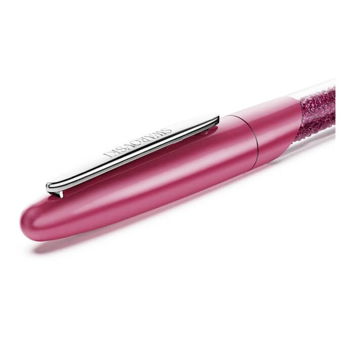 Bolígrafo roller Crystalline rosa, cromado Bolígrafo roller Crystalline rosa, cromado