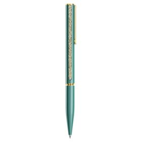 Bolígrafo Shimmer verde, lacado en verde, chapado en tono dorado