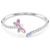 Brazalete Ariana Grande X Swarovski con cortes variados, libélula, multicolor, chapado en rodio Brazalete Ariana Grande X Swarovski con cortes variados, libélula, multicolor, chapado en rodio