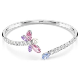 Brazalete Ariana Grande X Swarovski con cortes variados, libélula, multicolor, chapado en rodio Brazalete Ariana Grande X Swarovski con cortes variados, libélula, multicolor, chapado en rodio