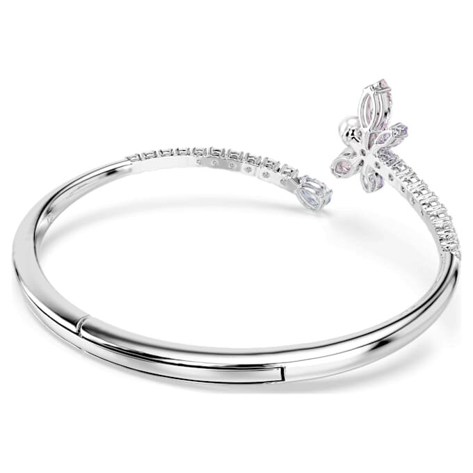 Brazalete Ariana Grande X Swarovski con cortes variados, libélula, multicolor, chapado en rodio Brazalete Ariana Grande X Swarovski con cortes variados, libélula, multicolor, chapado en rodio