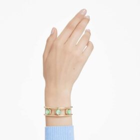 Brazalete Chroma con corte en cojín, multicolor, chapado en tono dorado Brazalete Chroma con corte en cojín, multicolor, chapado en tono dorado