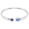 Brazalete Chroma con cortes variados, multicolor, chapado en rodio Brazalete Chroma con cortes variados, multicolor, chapado en rodio