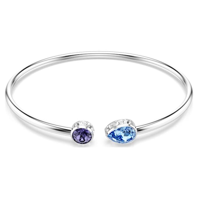 Brazalete Chroma con cortes variados, multicolor, chapado en rodio Brazalete Chroma con cortes variados, multicolor, chapado en rodio